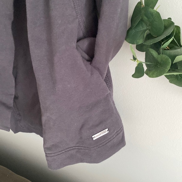 Lululemon Wrap jacket coat sweater grey size 4 Savasana - Picture 2 of 12